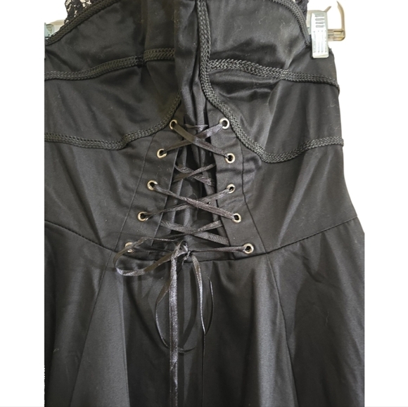 NWT Hearts & Roses UK Bustier Cocktail Dress 50s Pinup Rockabilly Retro Punk - Picture 4 of 11